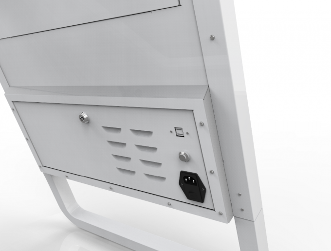 Kiosque interactif de gestion de file d'attente de TFT LCD avec des roulettes 3