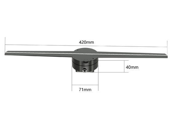 qualité  RGB1615 Holographic Led Fan Display 56 65 85cm 8GB Support Splicing usine