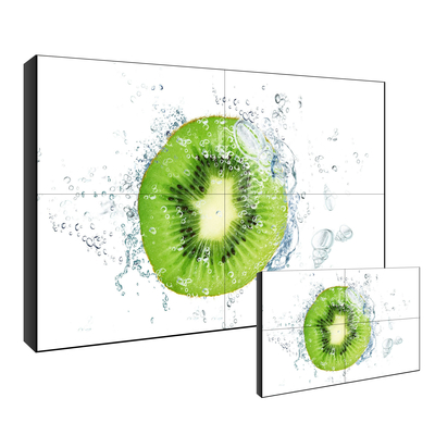 Affichage à cristaux liquides 55 résolution visuelle du mur FHD d'encadrement étroit de pouce avec le Cabinet